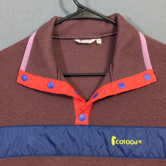 Cotopaxi Teca Fleece Pullover Women's M Purple Snap Neck Outdoor Hiking - Picture 5 of 9
